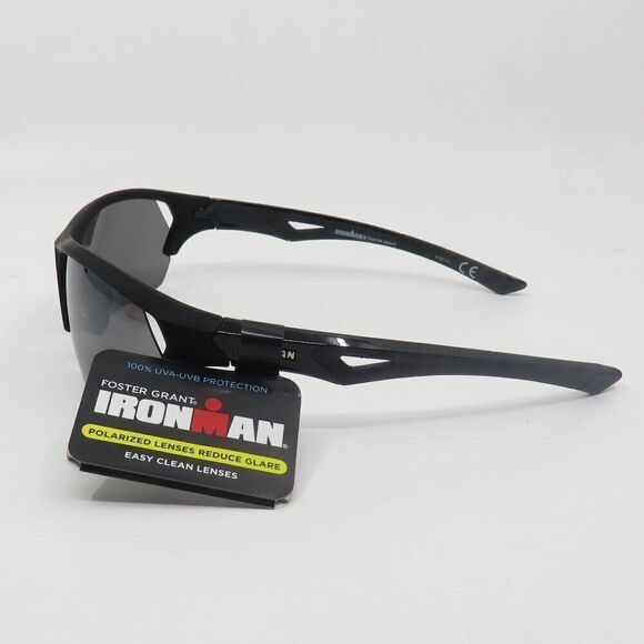 Foster Grant Ironman Interference New Polarized Black/Grey Sunglasses - Picture 4 of 7